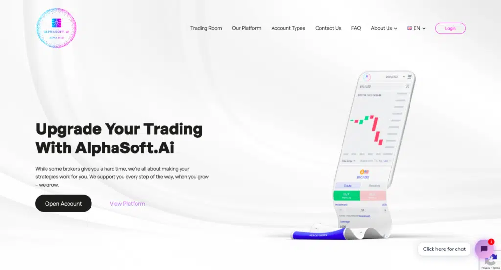 AlphaSoft.Ai trading platform