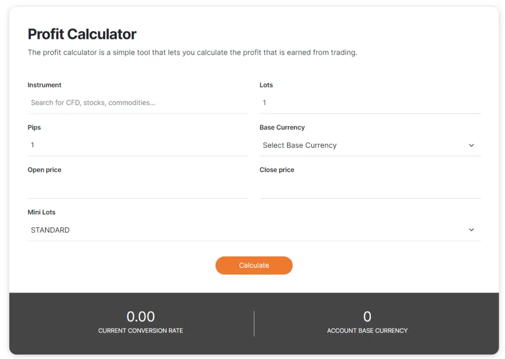 ZuluTrade Profit Calculator