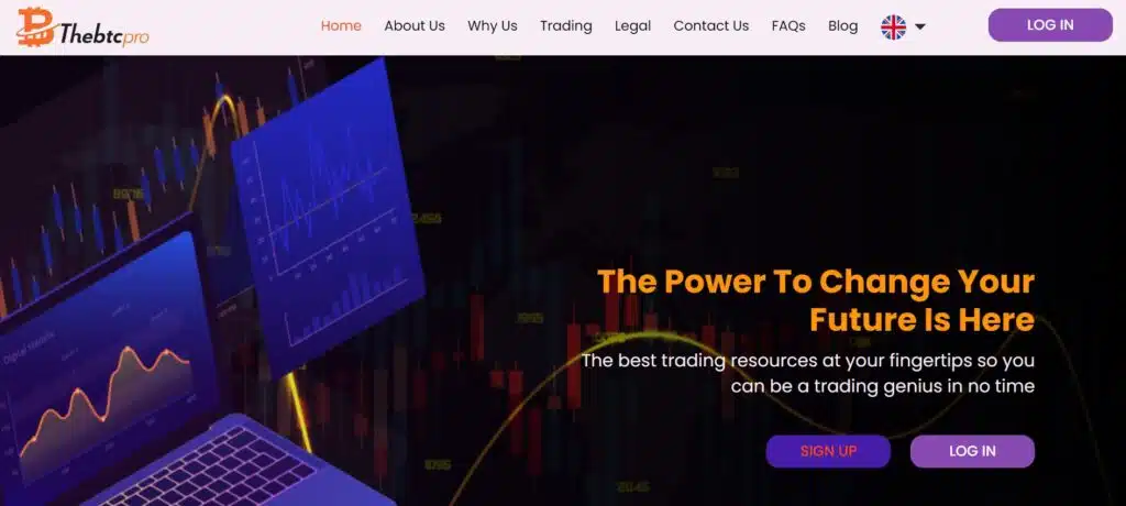 The BTC Pro website