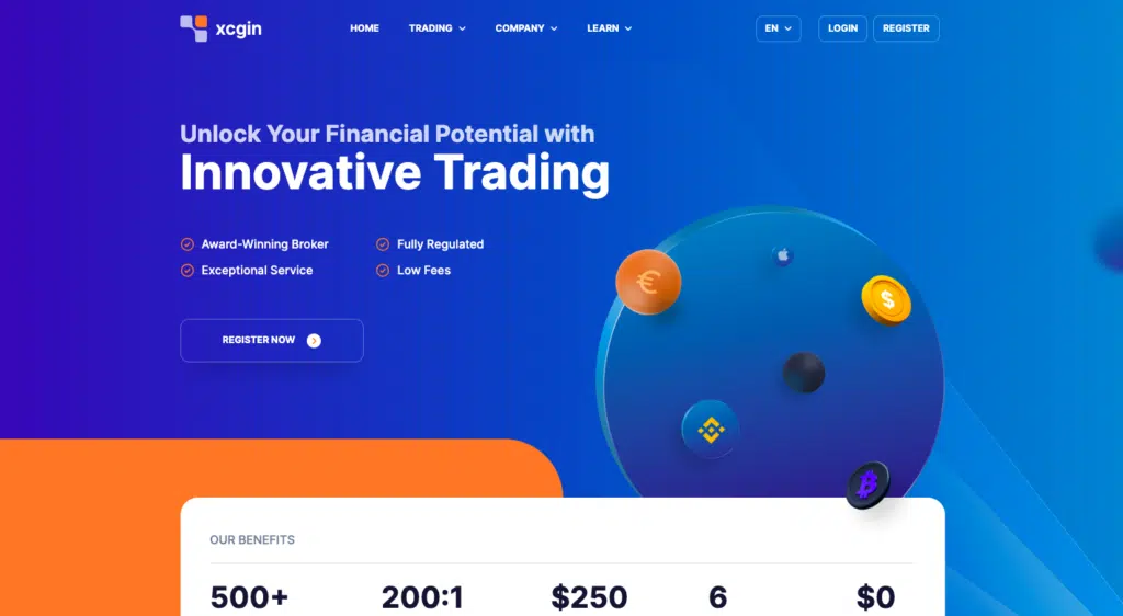 XCGIN trading platform