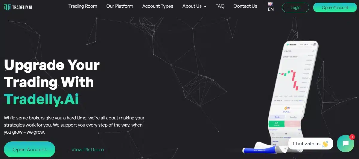 Tradelly.AI Homepage